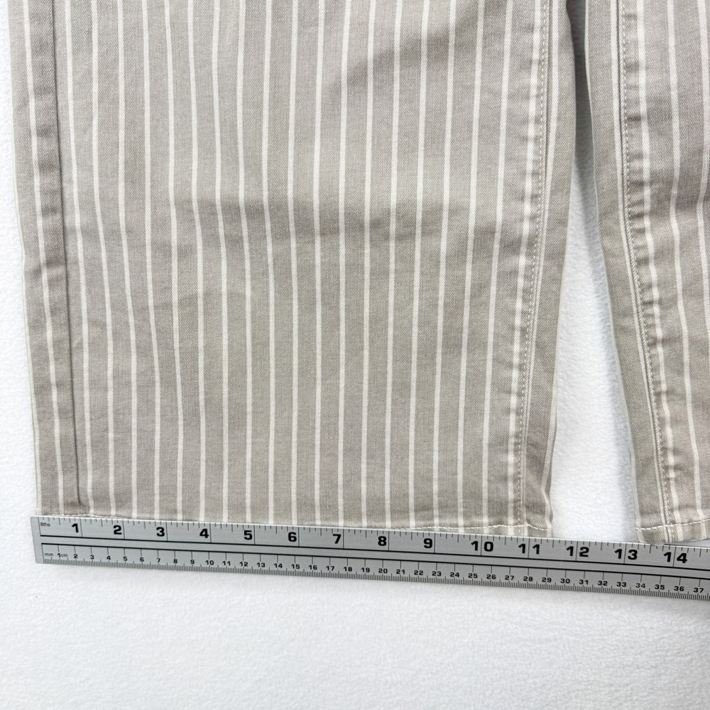 Nydj Mona Wide Leg Striped Denim Jeans Size 0 Ankle Length‎ NEW - Picture 9 of 9